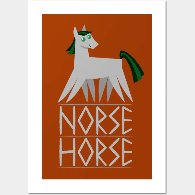 Norse Horse Wall Art by Ekliptik